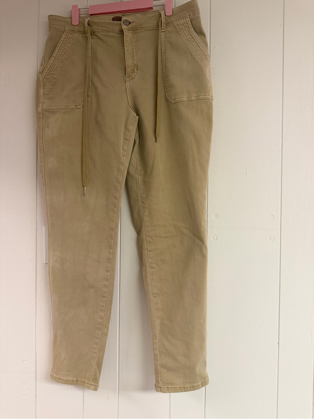Judy Blue Garment Dyed Khaki Cuffed Jeans- Size 15